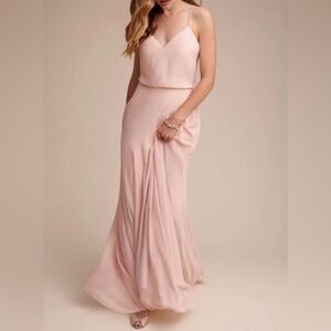Jenny Yoo Collection dress. Inesse Dress Blush Size 4.  In like new condition!
